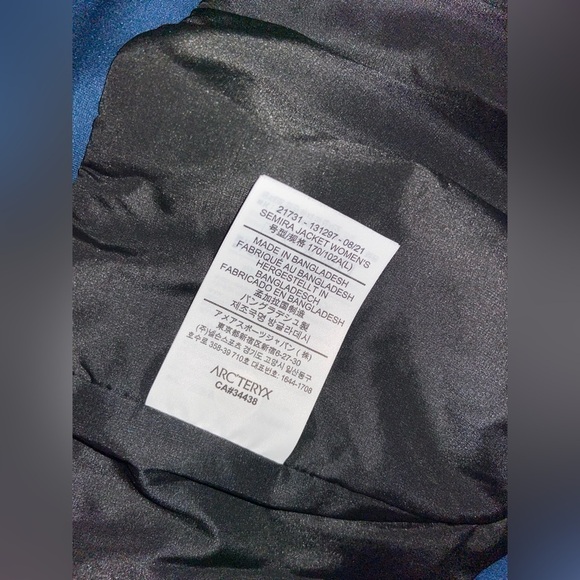 Women’s Arc’teryx blue Semira bomber-style jacket size Large - Picture 10 of 16